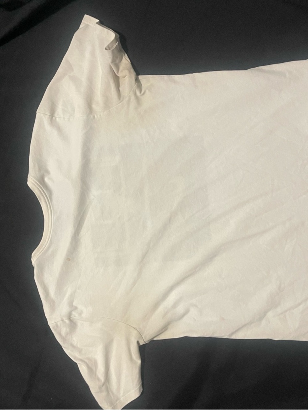 Nike Off-White Crewneck Tee with Subtle Logo